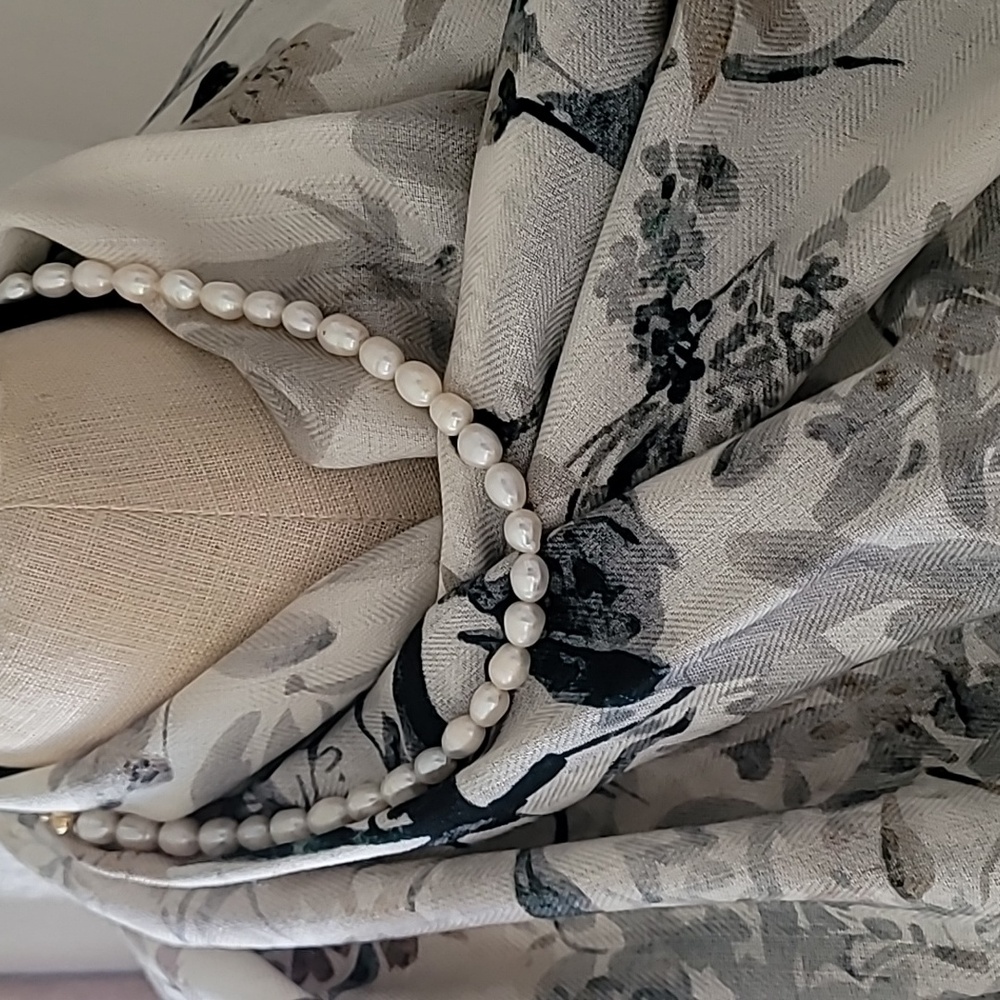 Dior Beige and Black Silk Scarf - Picture 7 of 9